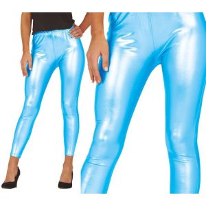 Leggins metal azul cielo