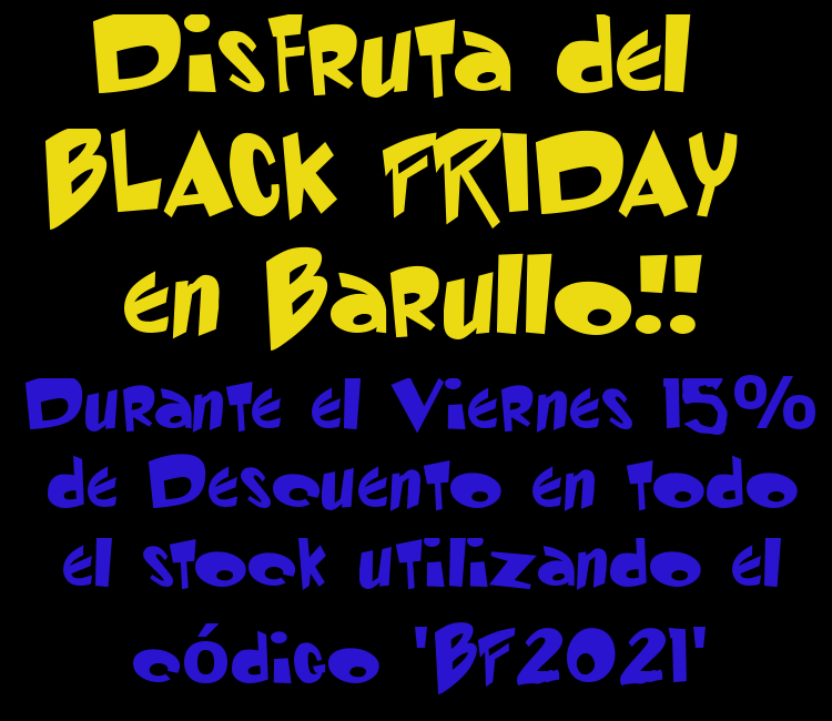 Descuento BLACK FRIDAY; 15% utilizando el código 'BF2021'